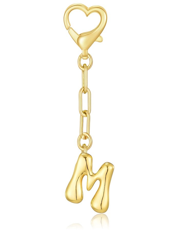 LAEKOU Initial Bag Charms Keychain, Letter Key Chain Charm Accessories for Women Purse Handbags Backpack, Cute Alphabet Keychains - Image 1